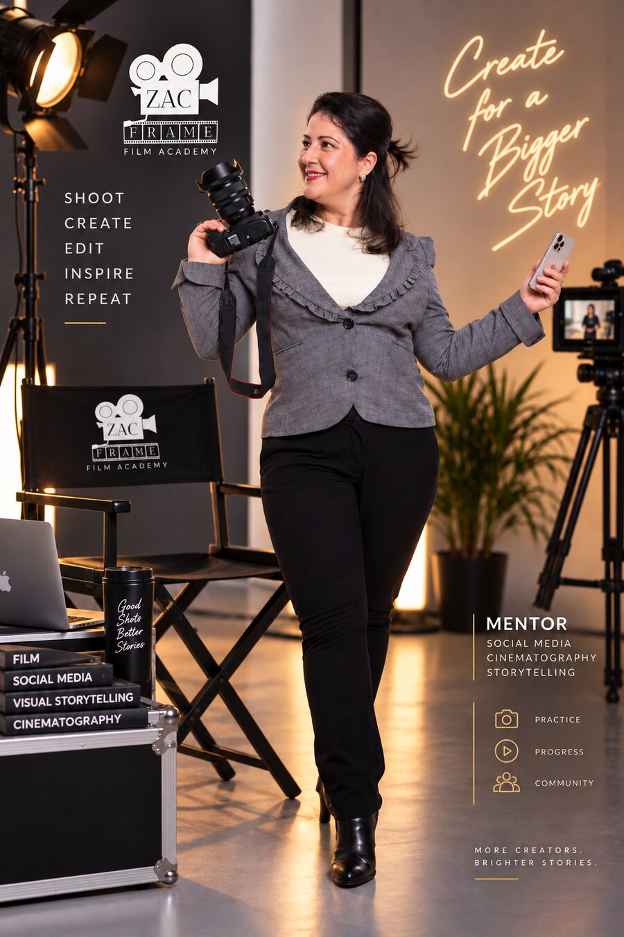 Петя Гърноева — фотограф и видеограф, ментор в ZAC FRAME Academy